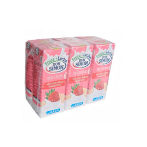 Fruta + leche sabor fresa plátano Don Simon (6 x 200 ml)