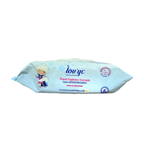 Toallitas de papel higiénico húmedo biodegradables Lov’yc (80 U) - Imagen 3