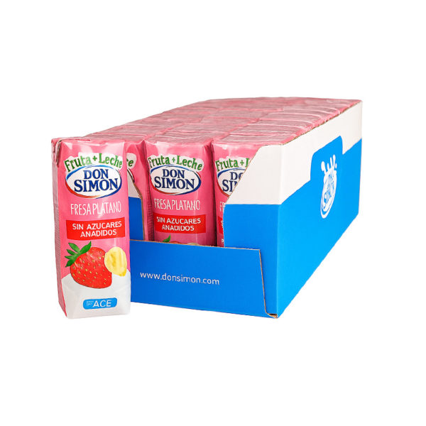 Fruta + leche sabor fresa plátano Don Simon
